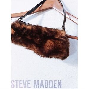 Steve Madden faux fur handbag